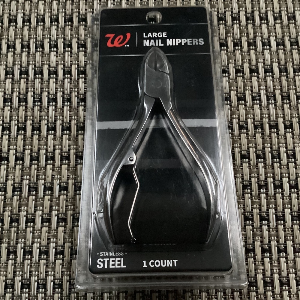 Walgreens Large Stainless Steel Nail Clippers NEW